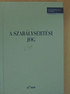 A szabálysértési jog [antikvár]
