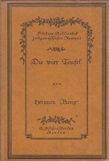 Herman Bang - Die vier Teufel und andere Novellen [antikvár]