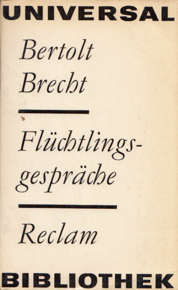 Brecht, Bertolt - Flüchtlingsgespräche [antikvár]