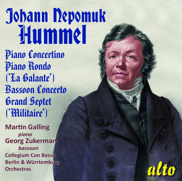 HUMMEL - PIANO & BASSOON CONCERTO CD MARTIN GALLING, GEORG ZUKERMAN