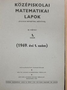 Dr. Budó Ágoston - Középiskolai matematikai lapok 1969. január-május (fél évfolyam) [antikvár]