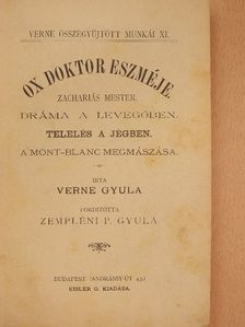 Jules Verne - Ox doktor eszméje [antikvár]