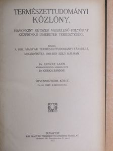 Abonyi S. - Természettudományi Közlöny 1922. január-deczember/Pótfüzetek a Természettudományi Közlönyhöz 1922. január-deczember [antikvár]