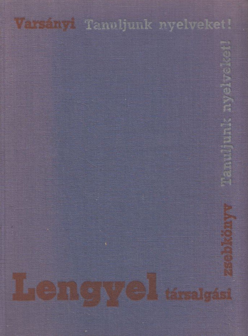 VARSÁNYI ISTVÁN - Lengyel társalgási zsebkönyv [antikvár]