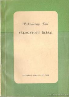 Mályuszné Császár Edit - Rakodczay Pál válogatott írásai [antikvár]