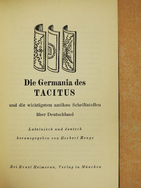 Cornelius Tacitus - Die Germania des Tacitus [antikvár]