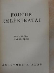 Joseph Fouché - Fouché emlékiratai [antikvár]