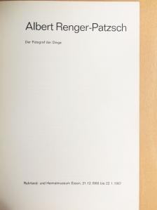 Fritz Kempe - Albert Renger-Patzsch - Der Fotograf der Dinge [antikvár]