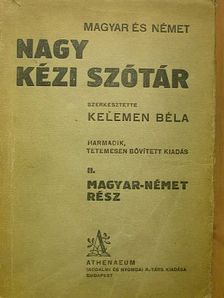 Magyar és német nagy kézi szótár II. [antikvár]