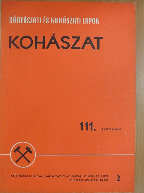 Almáshegyi Lajos - Bányászati és Kohászati Lapok - Kohászat 1978. február [antikvár]