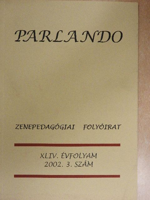 Laczó Zoltán - Parlando 2002/3. [antikvár]