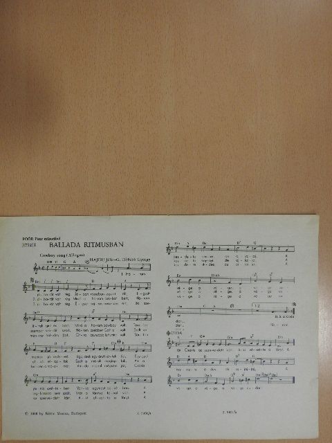 G. Dénes György - Ballada ritmusban [antikvár]