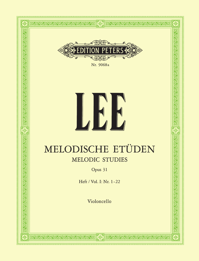 LEE - MELODISCHE ETÜDEN OP.31 HEFT I: NR. 1-22, VIOLONCELLO