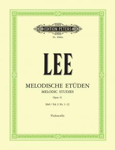 LEE - MELODISCHE ETÜDEN OP.31 HEFT I: NR. 1-22, VIOLONCELLO