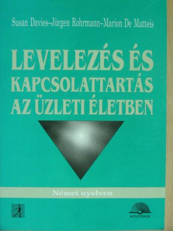 De Matteis Marion - Levelezés és kapcsolattartás az üzleti életben [antikvár]