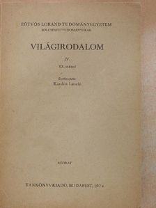 B. Mészáros Vilma - Világirodalom IV. [antikvár]