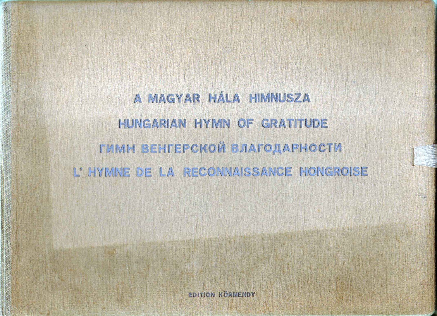 Supka Géza, Fodor József - A magyar hála himnusza (számozott) [antikvár]