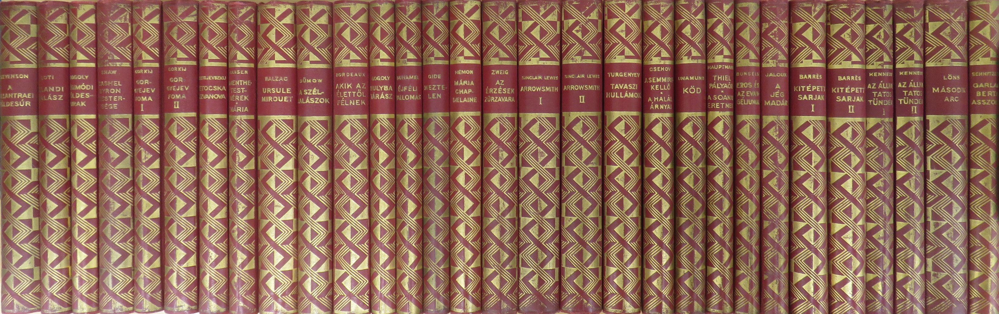 André Gide - "30 kötet a Külföldi regényírók sorozatból (nem teljes sorozat)" [antikvár]