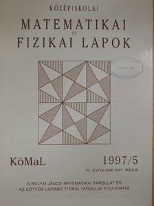 Blázsik Zoltán - Középiskolai matematikai és fizikai lapok 1997. május [antikvár]