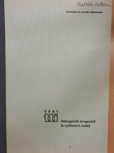 Bónis Lajos - Hőszigetelő üvegezésű fa nyílászáró család [antikvár]