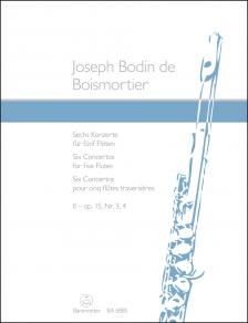 BOISMORTIER - SECHS KONZERTE FÜR FÜNF FLÖTEN II. OP.15, NR.3,4