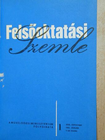 Baracs Ferencné - Felsőoktatási Szemle 1982. január-december [antikvár]