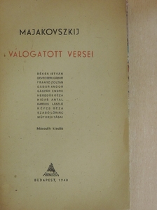 Vlagyimir Majakovszkij - Majakovszkij válogatott versei [antikvár]