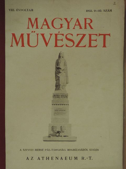 Dr. Hajós Erzsébet - Magyar Művészet 1932/9-10. [antikvár]