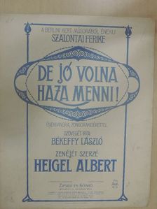 Békeffy László - De jó volna haza menni! [antikvár]