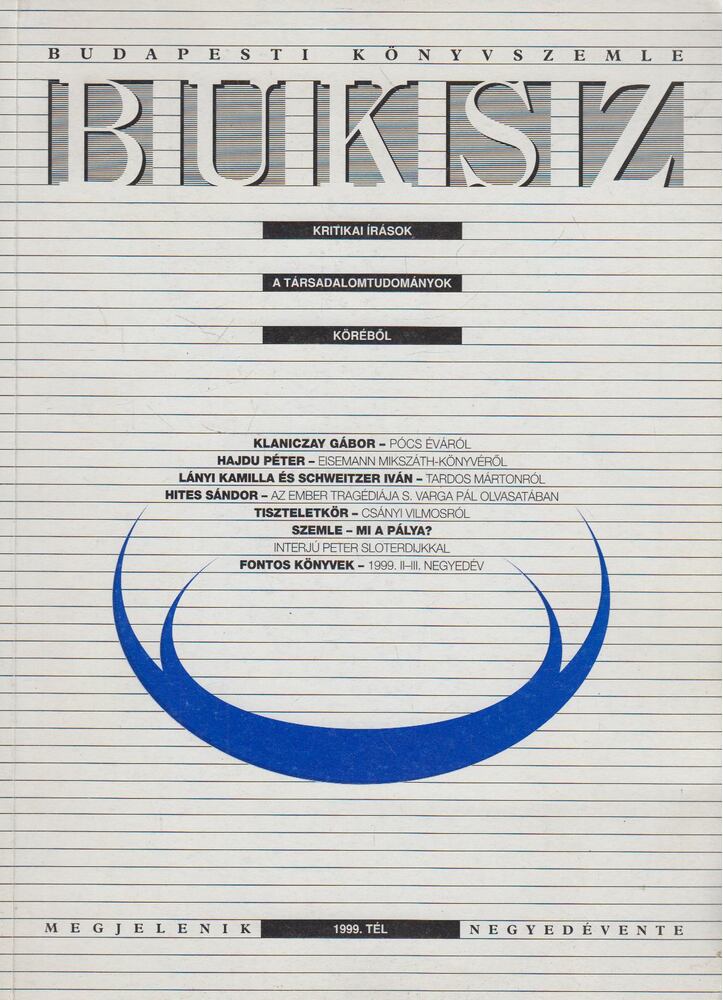 Bodnár M. István, Pajkossy Gábor - BUKSZ 1999. tél [antikvár]
