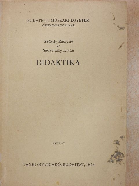 Székely Endréné - Didaktika [antikvár]