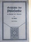 Dr. August Messer - Geschichte der Philosophie im Altertum und Mittelalter (gótbetűs) [antikvár]