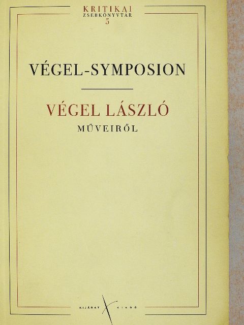 Bányai János - Végel-Symposion [antikvár]