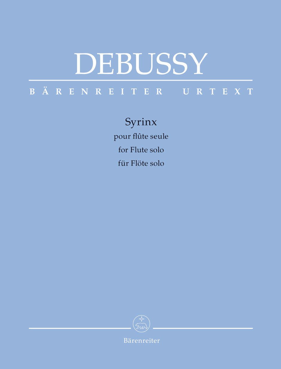 DEBUSSY - SYRINX POUR FLUTE SEULE URTEXT ÉDITÉ PAR DOUGLAS WOODFULL-HARRIS