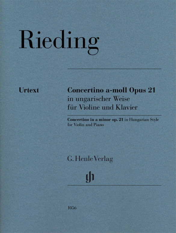 RIEDING - CONCERTINO a-MOLL OP.21 IN UNGARISCHER WEISEFÜR VIOLINE UND KLAVIER