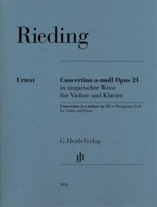 RIEDING - CONCERTINO a-MOLL OP.21 IN UNGARISCHER WEISEFÜR VIOLINE UND KLAVIER