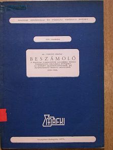 Dr. Freund Mihály - Beszámoló [antikvár]