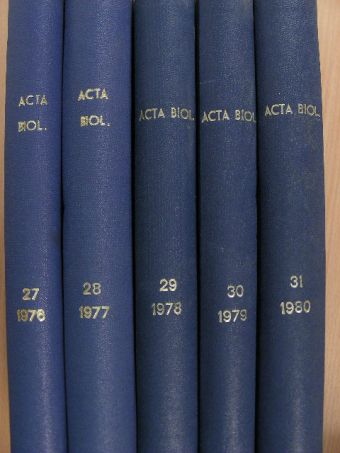 Kovács J. N. Hagino - Acta Biologica 1976-1980. I-V. [antikvár]