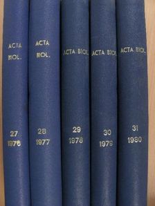 Kovács J. N. Hagino - Acta Biologica 1976-1980. I-V. [antikvár]