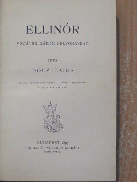 Dóczi Lajos - Ellinór [antikvár]
