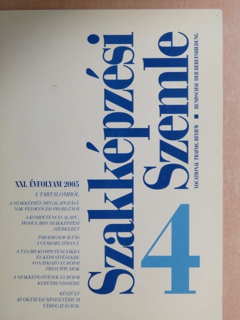 Bábosik Zoltán - Szakképzési Szemle 2005/4. [antikvár]