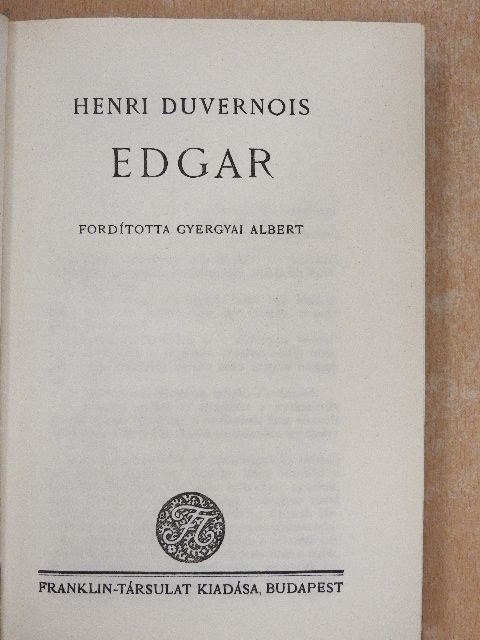 Henri Duvernois - Edgar [antikvár]