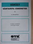 Klencsár Zoltán - Vámtarifa-ismeretek IV. [antikvár]