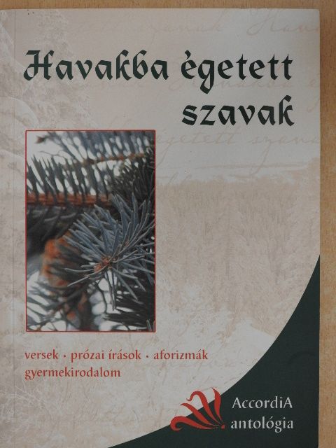 Adorján Balázs - Havakba égetett szavak [antikvár]