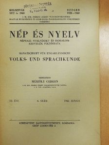 Desider Simonyi - Nép és nyelv 1943. junius [antikvár]