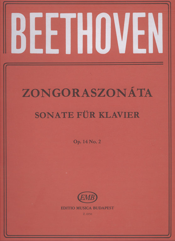 BEETHOVEN - ZONGORASZONÁTA OP.14 NO.2 UJJRENNDDEL ELLÁTTA:WEINER LEO