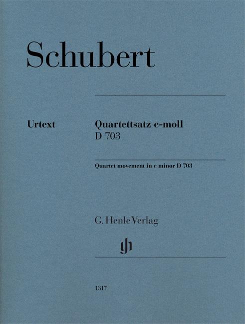 SCHUBERT - QUARTETTSATZ c-MOLL D 703 (EGON VOSS)