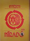 Intézeti híradó 1978/1. [antikvár]