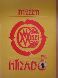 Intézeti híradó 1978/1. [antikvár]