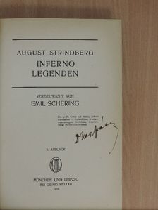 August Strindberg - Inferno/Legenden [antikvár]